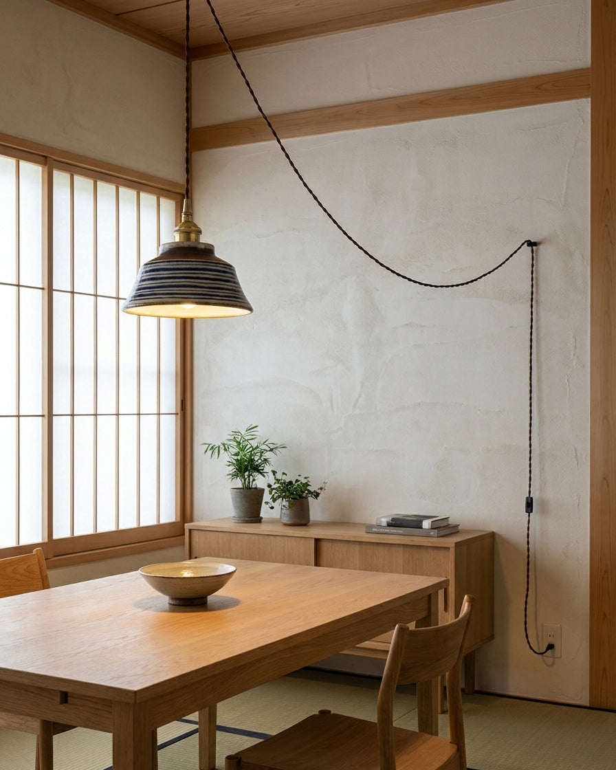 Indigo Plug In Pendant Lamp