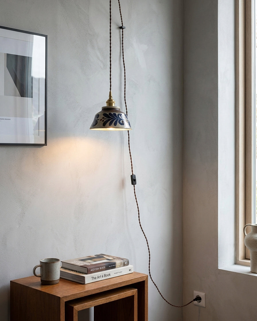 Indigo Plug In Pendant Lamp
