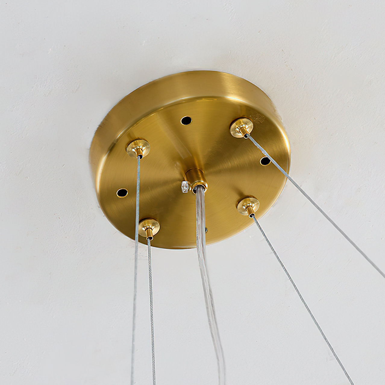 Detail of the E14 bulb socket inside the Leon Chandelier.