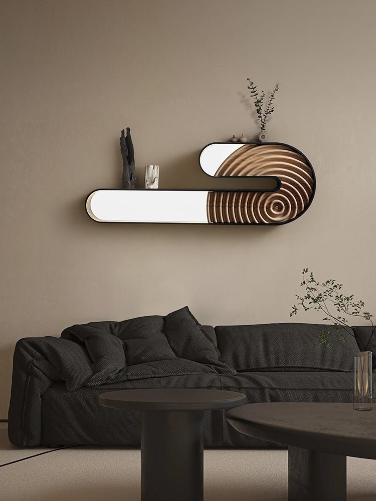 Kinetic Spiral Sconce-Neutral Decor