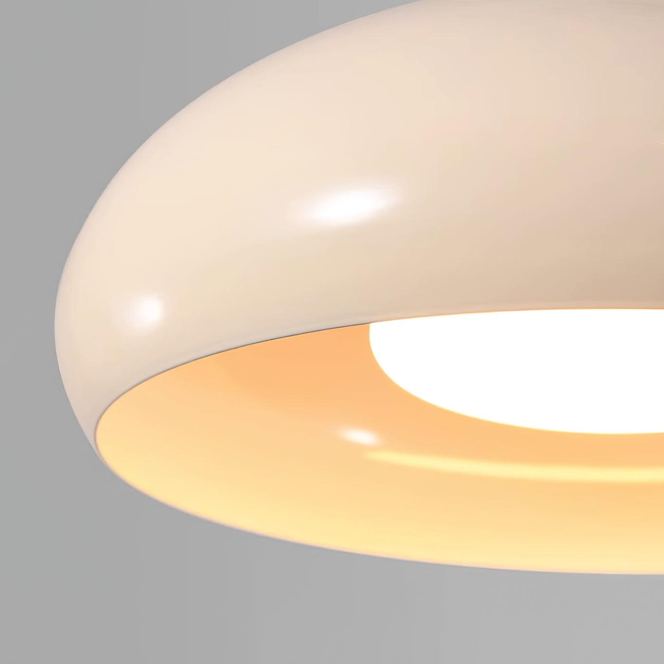 Sorvella Pendant Light Dome White Red Mid-Century-Neutral Decor
