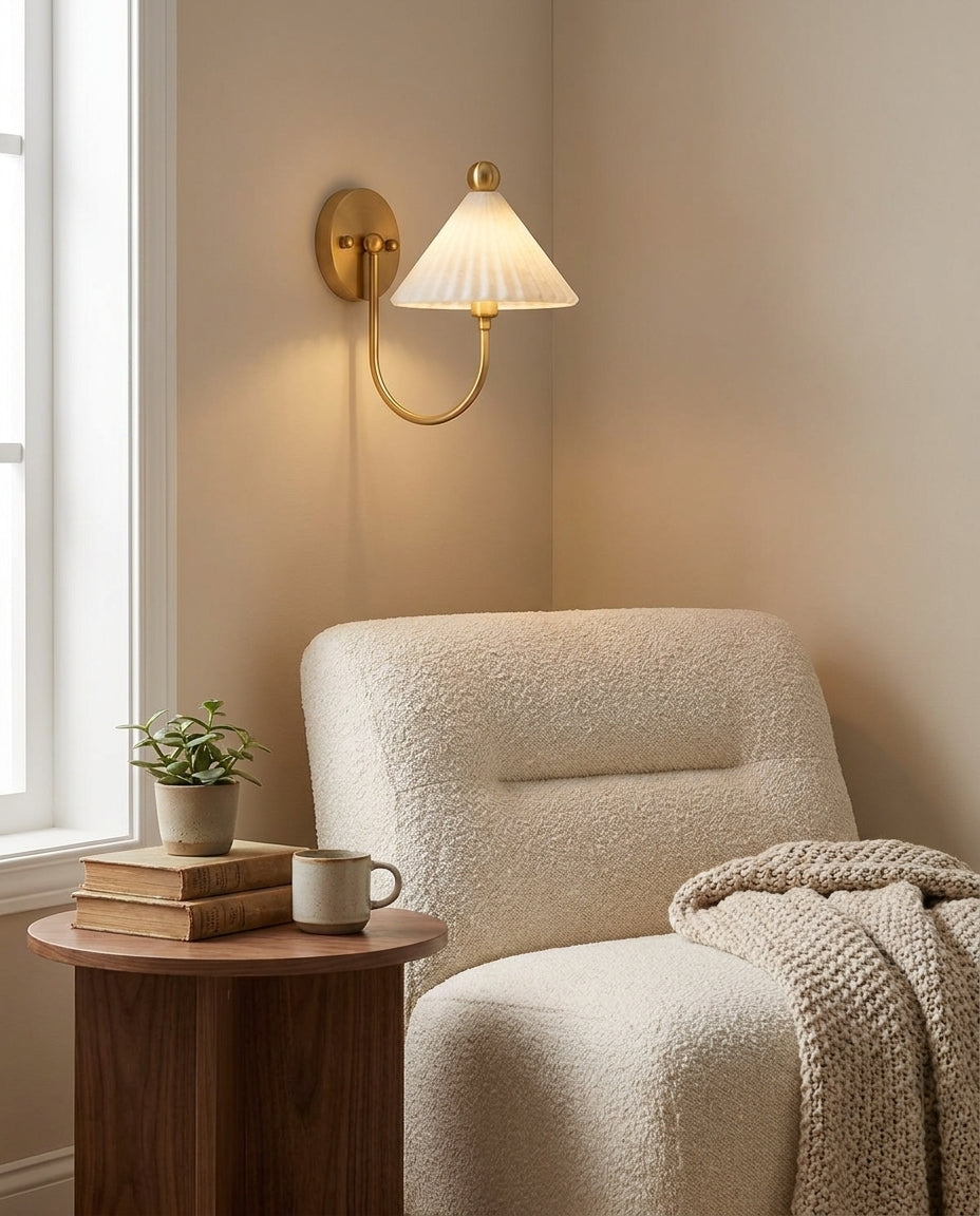 Nivuaya Alabaster Wall Sconce