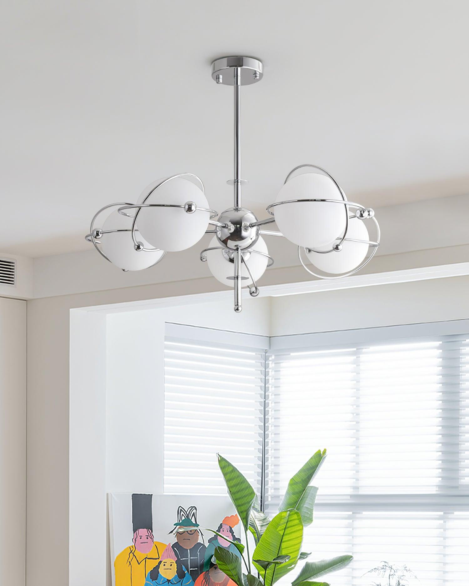 Zomarion Premium Nordic Art Glass Chandelier-Neutral Decor