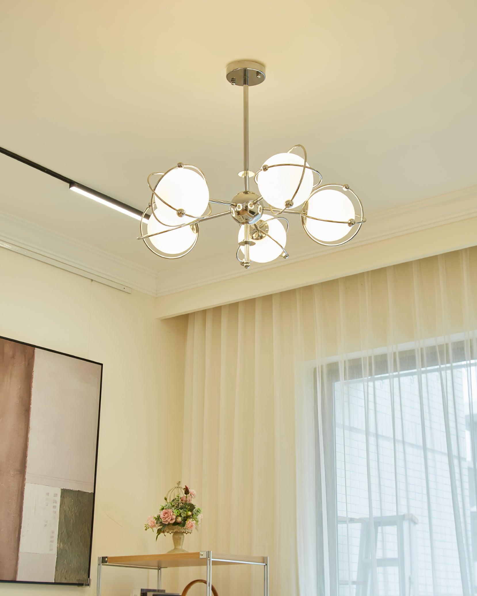Zomarion Premium Nordic Art Glass Chandelier-Neutral Decor