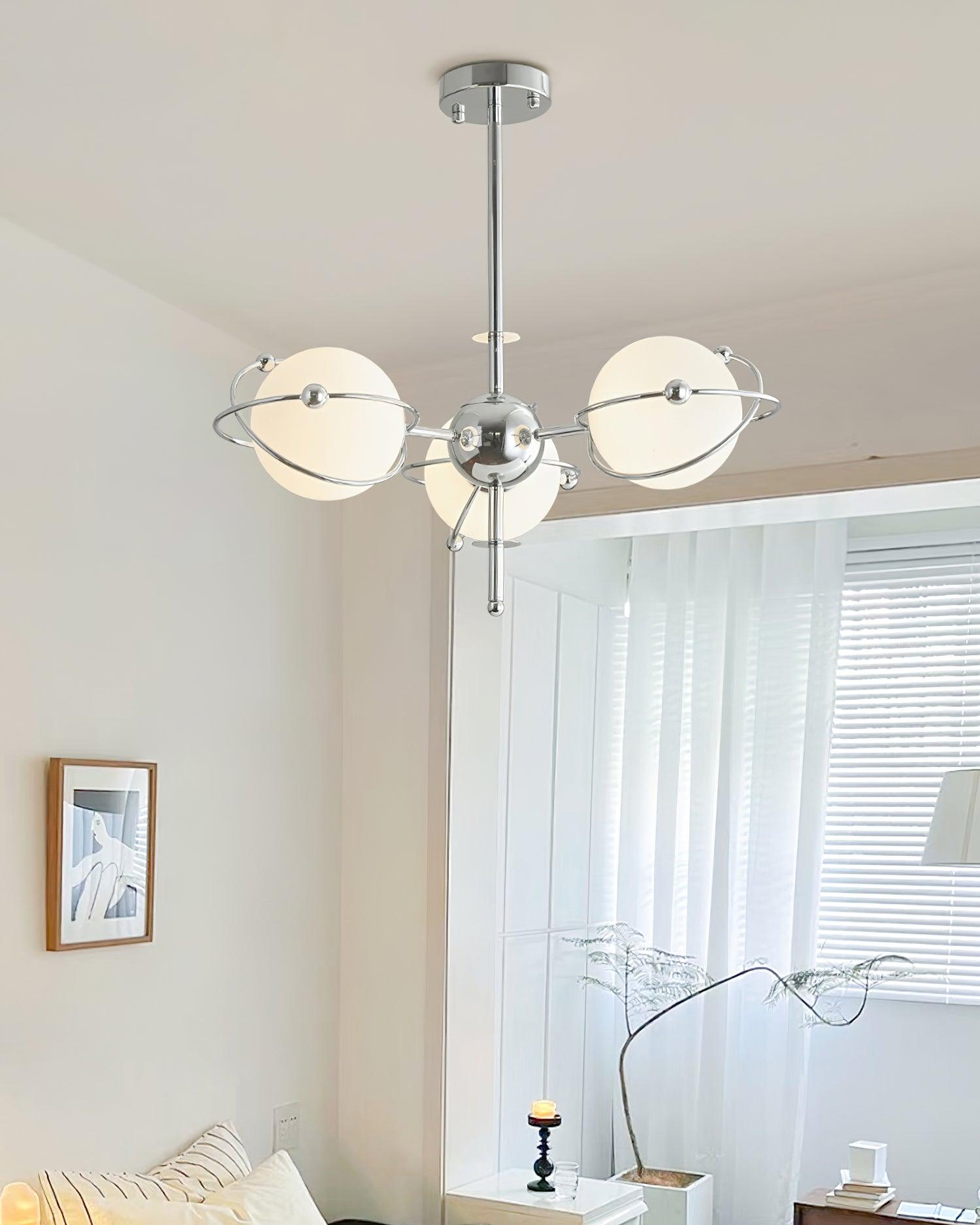 Zomarion Premium Nordic Art Glass Chandelier-Neutral Decor