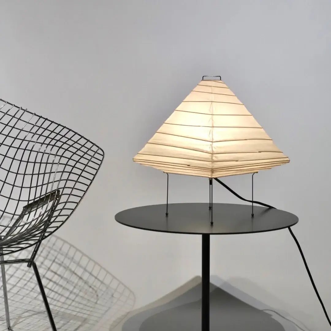 Elioi Paper Japanese Table Lamp-Neutral Decor