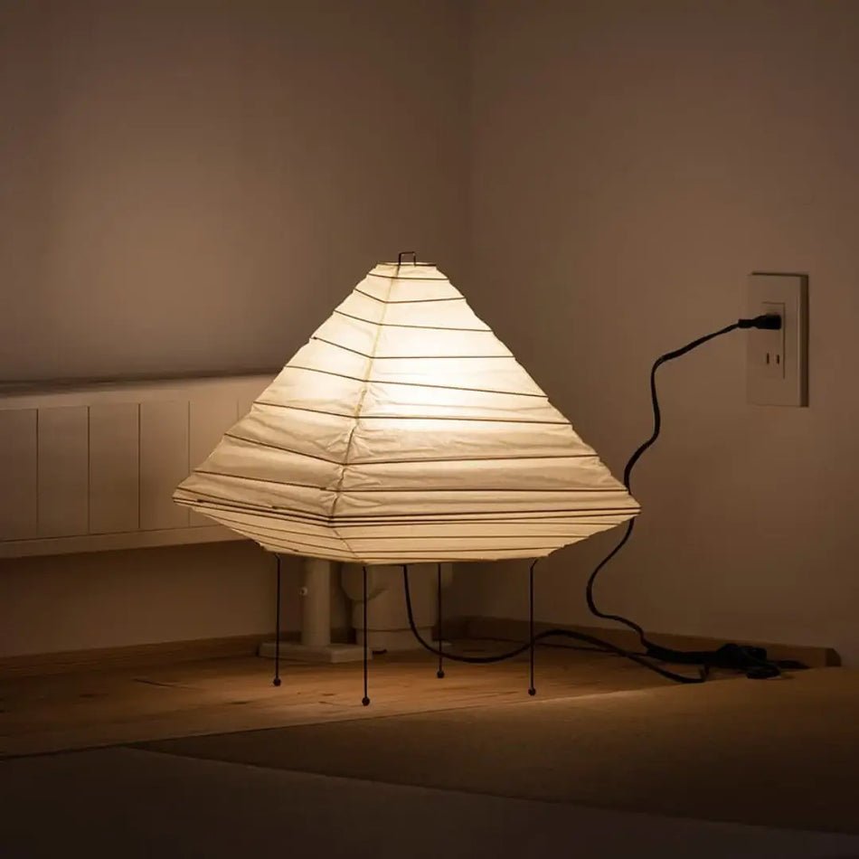 Elioi Paper Japanese Table Lamp-Neutral Decor