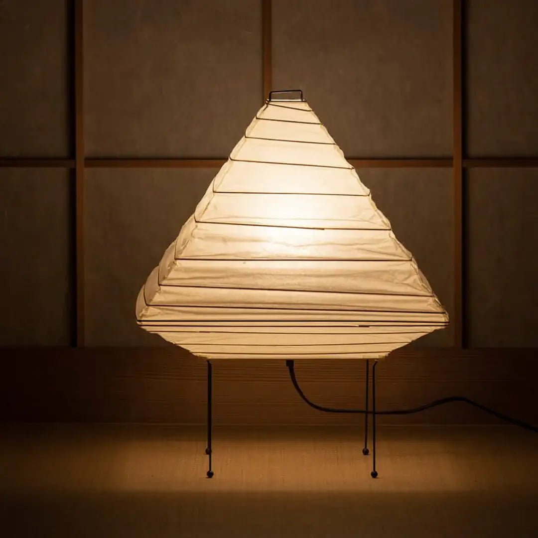 Elioi Paper Japanese Table Lamp-Neutral Decor