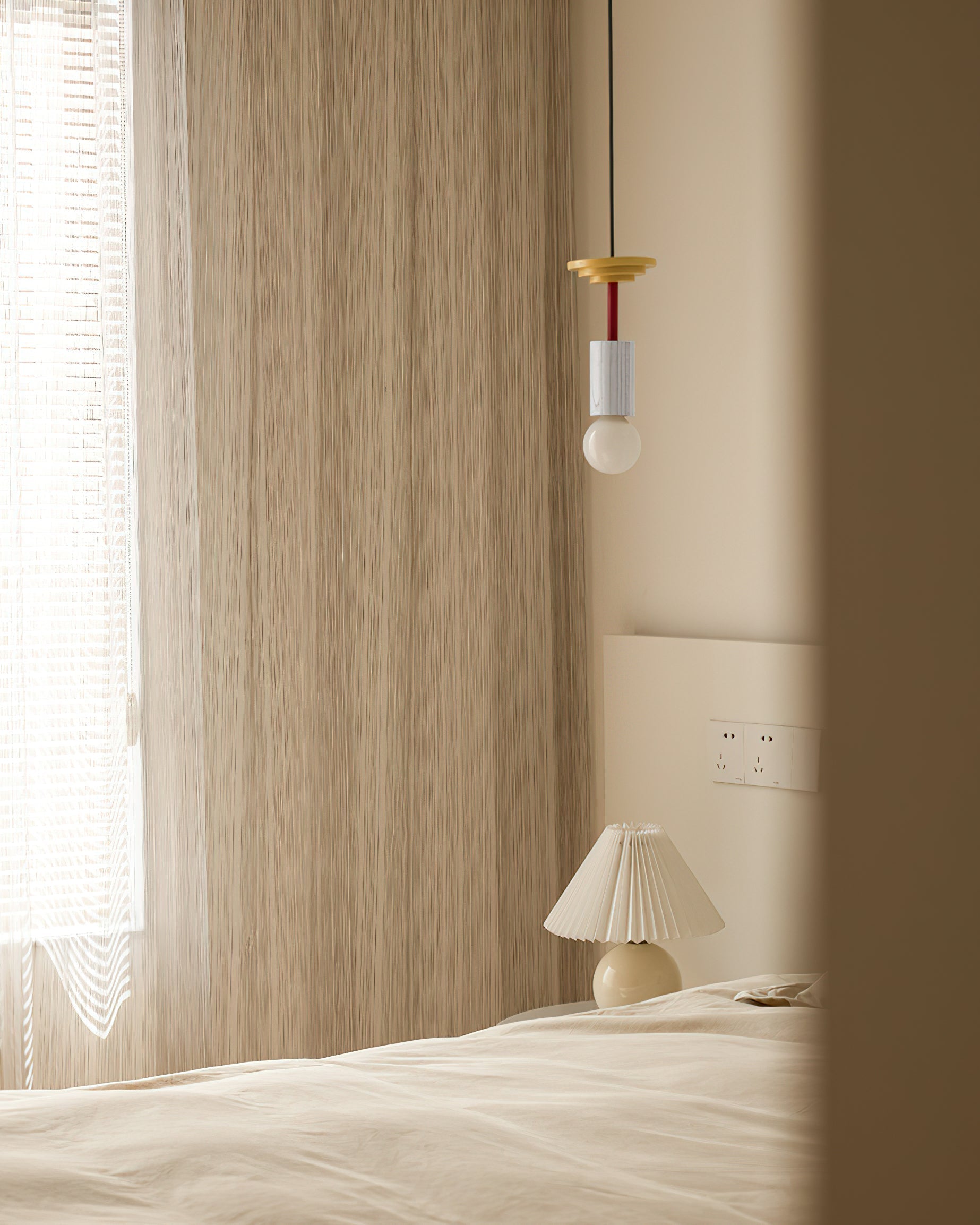 Dimension diagram for Klee Geometric Pendant Light Model A.