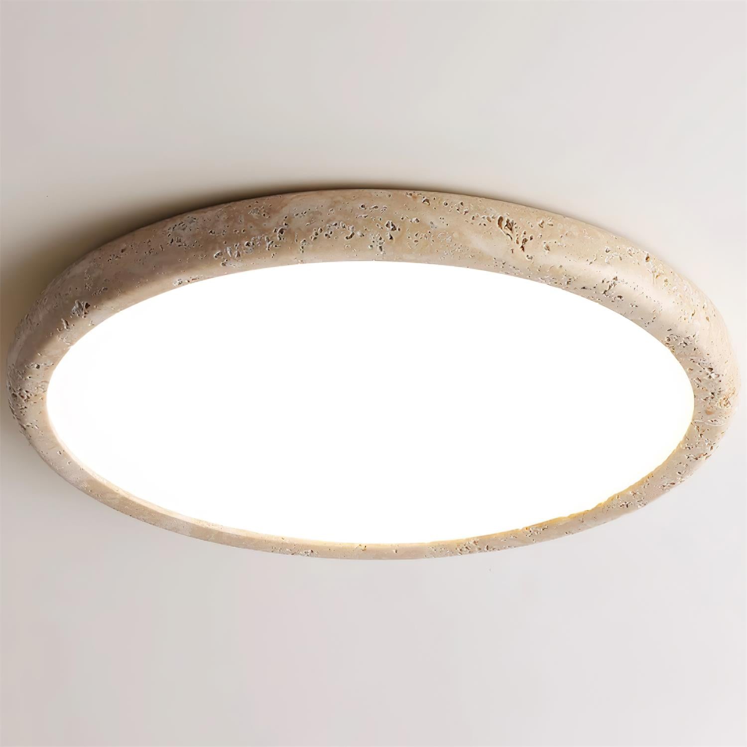 Lunaro Travertine Ceiling Light