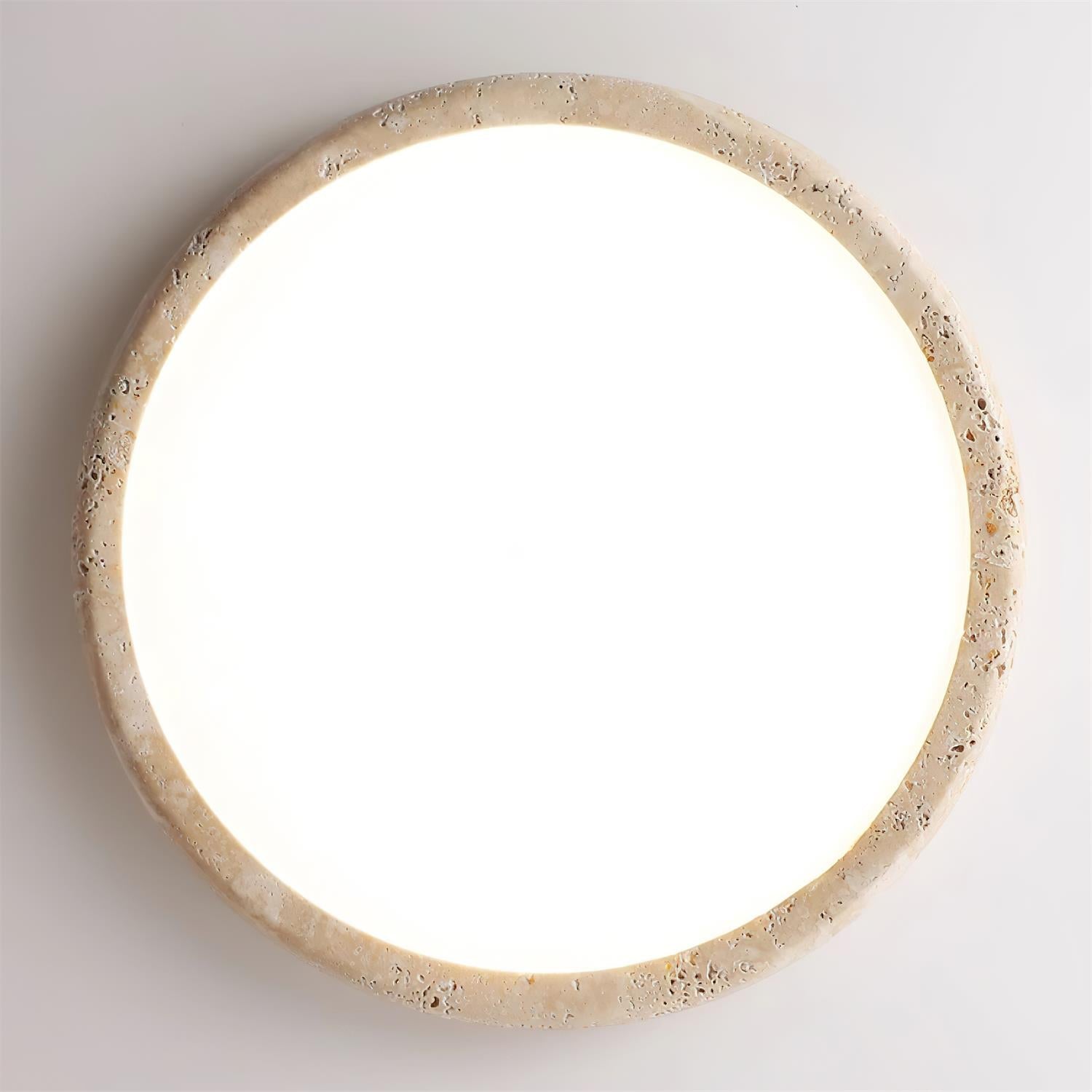 Lunaro Travertine Ceiling Light