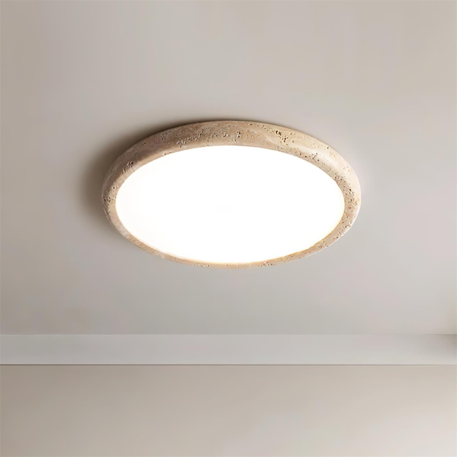 Lunaro Travertine Ceiling Light