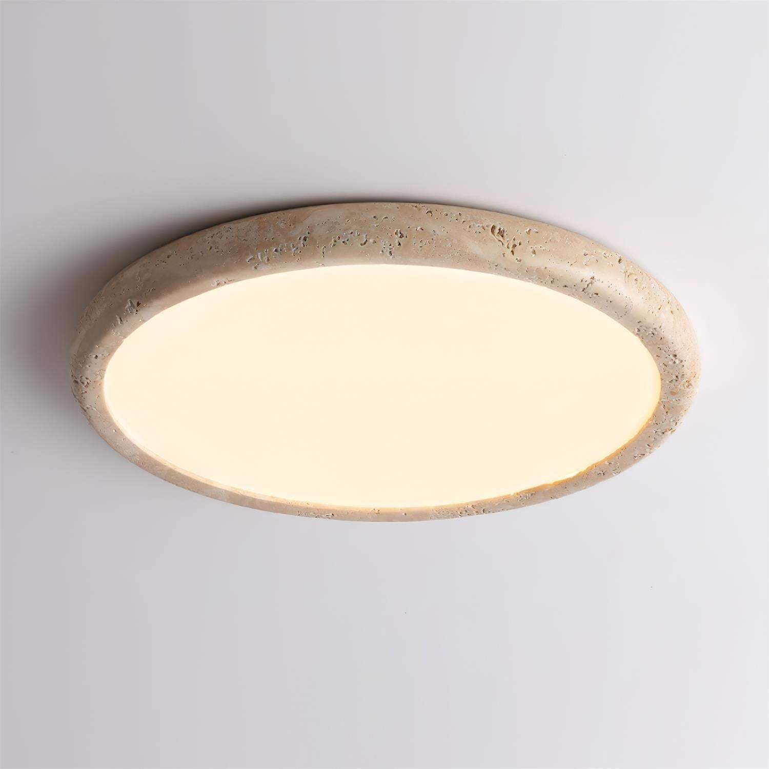 Lunaro Travertine Ceiling Light
