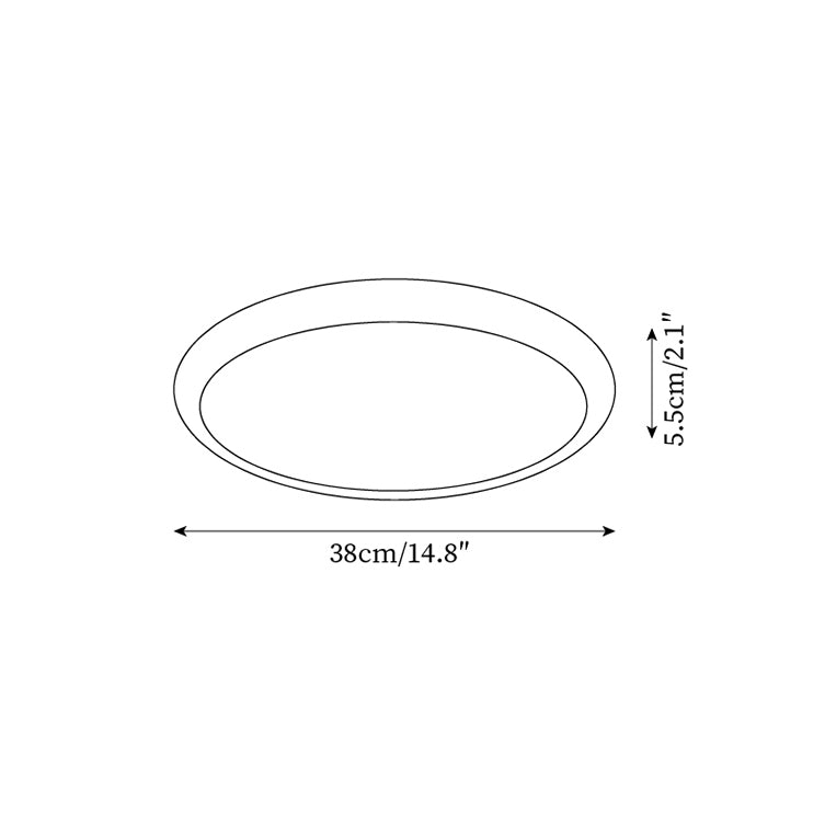 Lunaro Travertine Ceiling Light