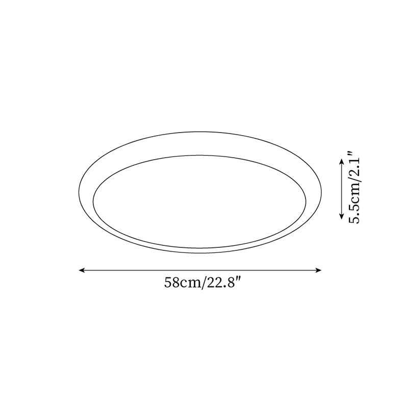 Lunaro Travertine Ceiling Light