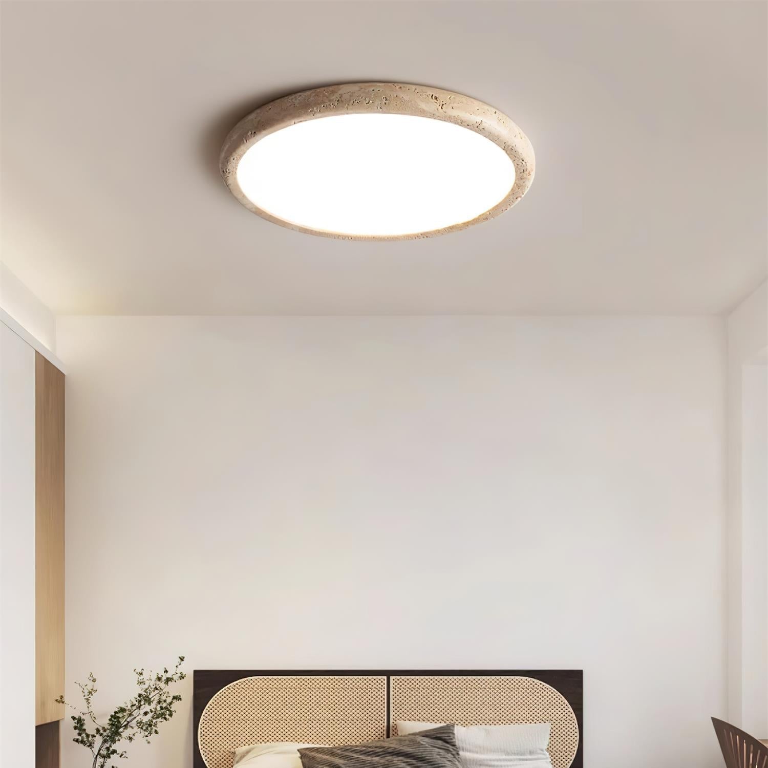 Ciro Travertine Ceiling Light-Neutral Decor
