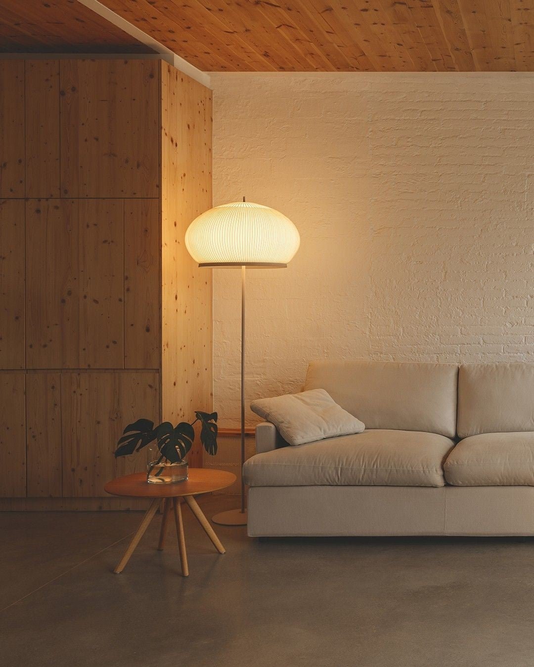 Sorenix Steel Fabric Floor Lamp-Neutral Decor