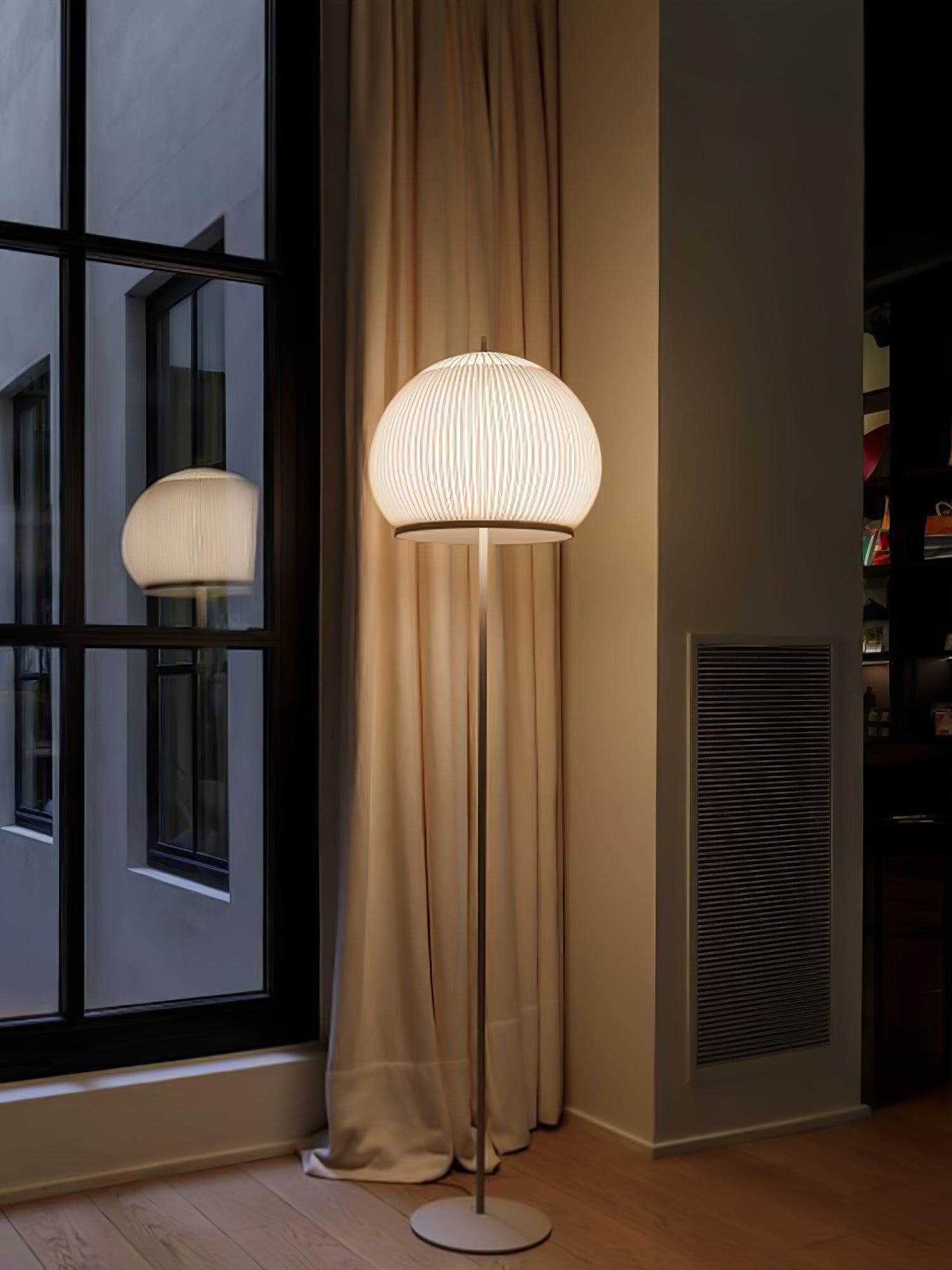 Sorenix Steel Fabric Floor Lamp-Neutral Decor