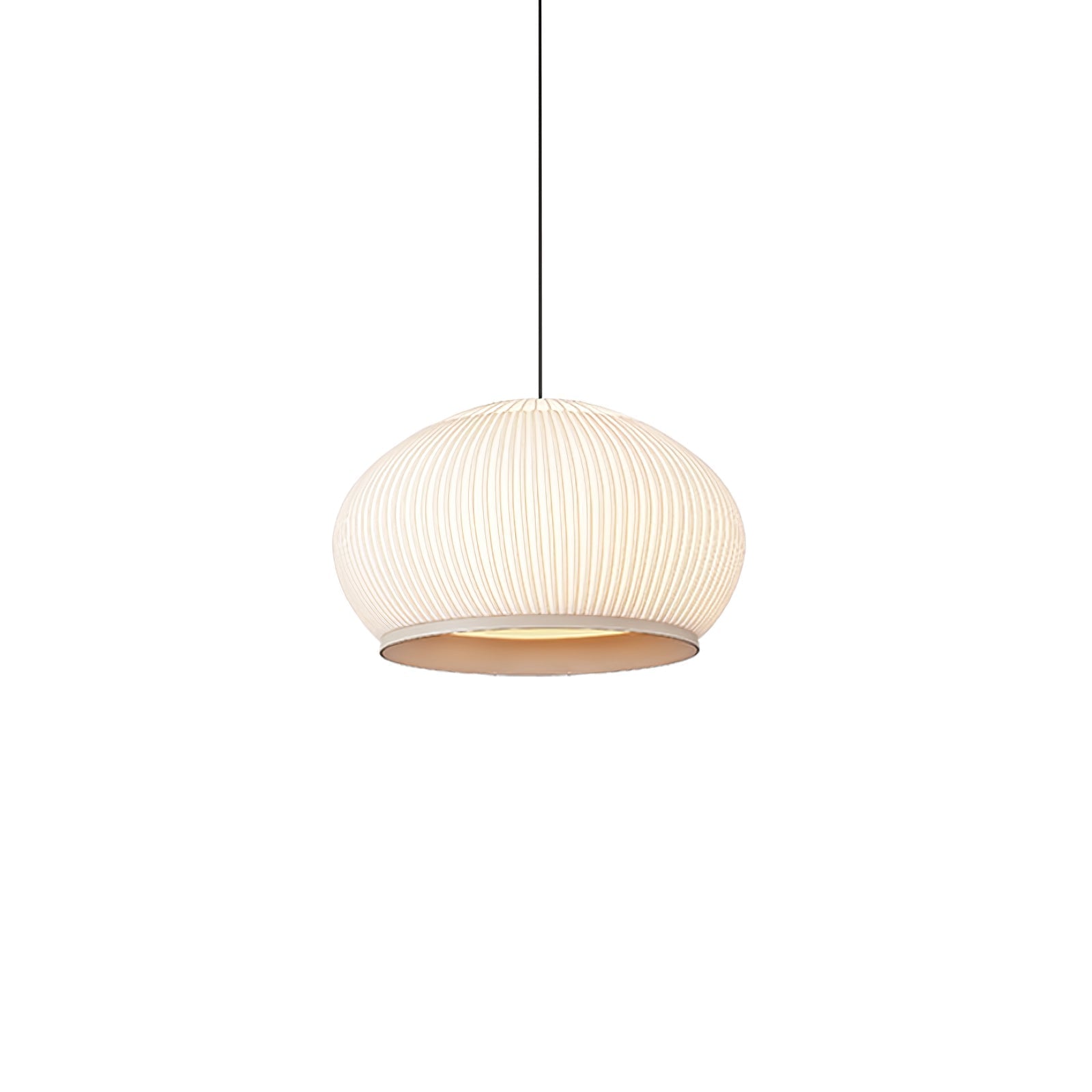 Blythe Minimalist Fabric Pendant Light-Neutral Decor