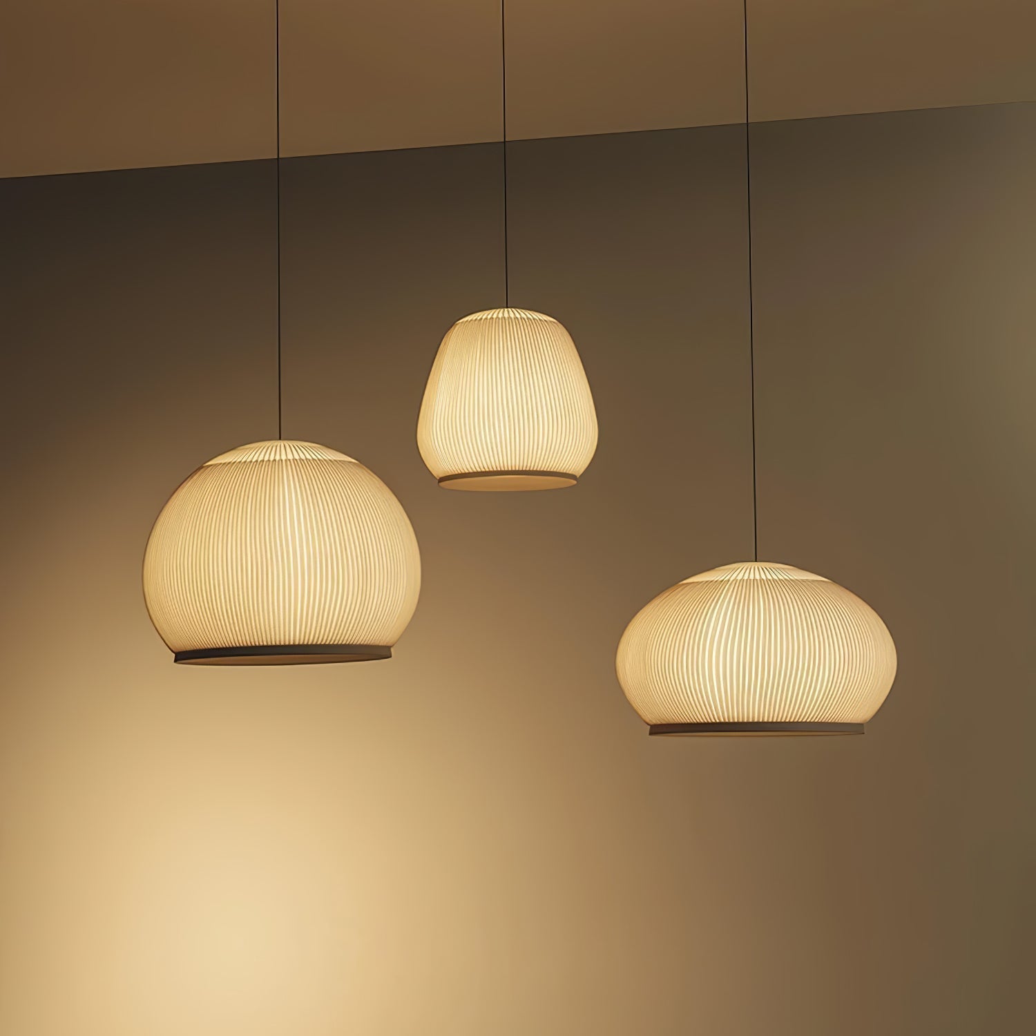 Blythe Minimalist Fabric Pendant Light-Neutral Decor