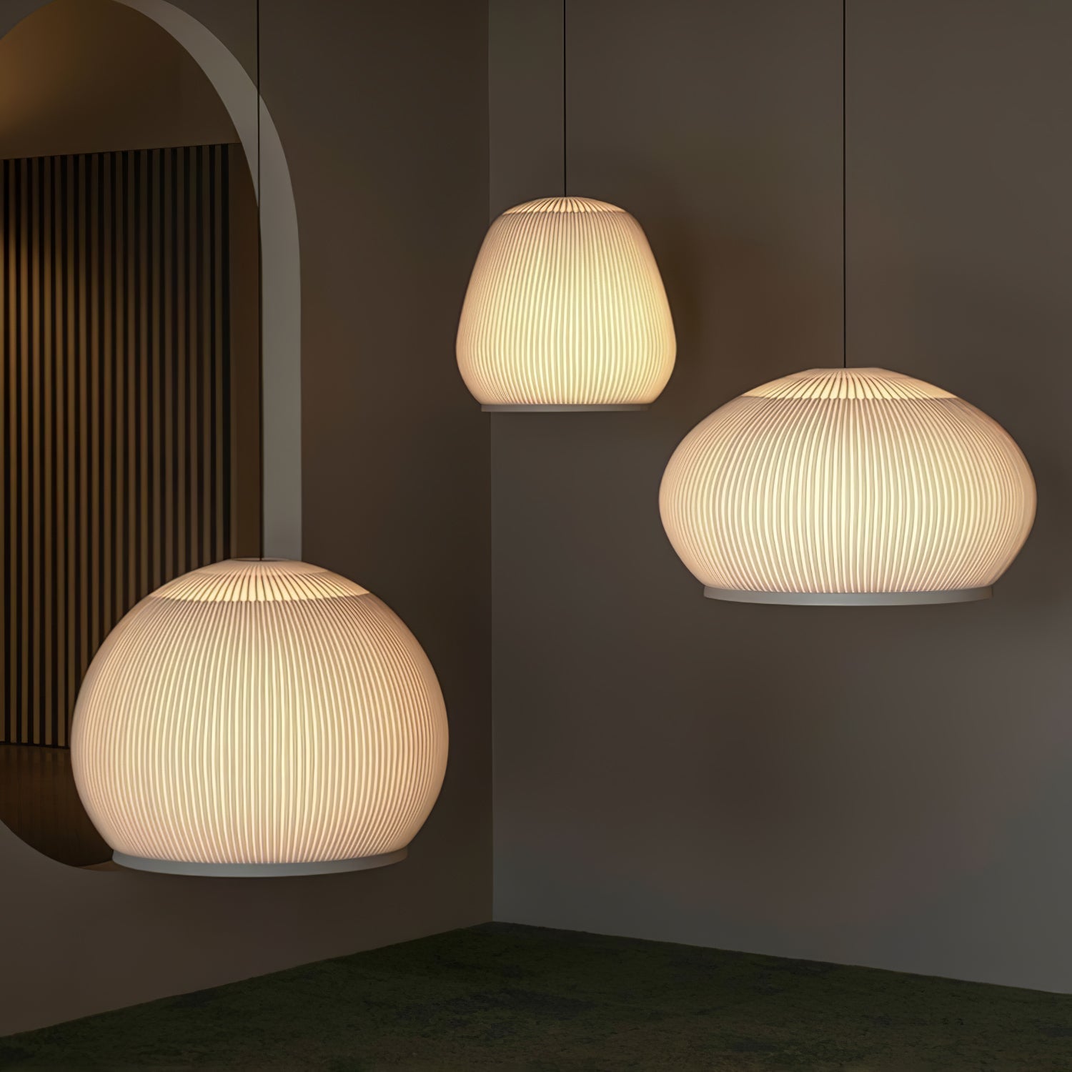 Blythe Minimalist Fabric Pendant Light-Neutral Decor