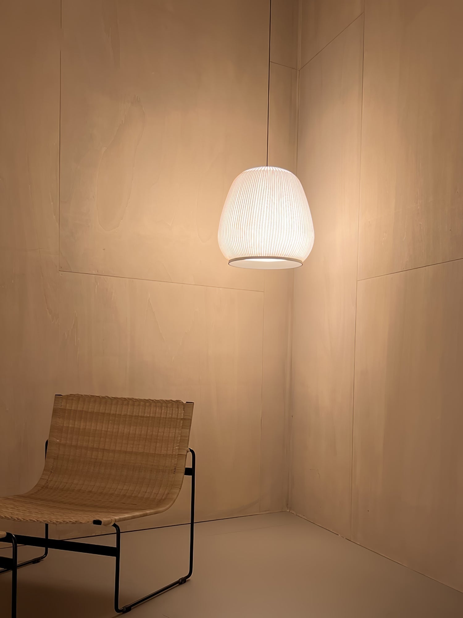Blythe Minimalist Fabric Pendant Light-Neutral Decor