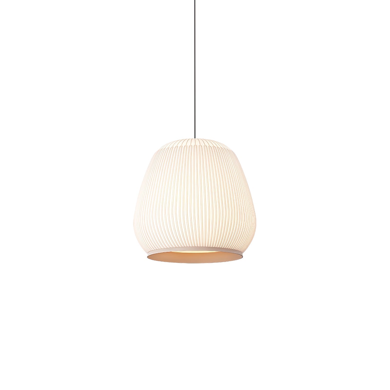 Blythe Minimalist Fabric Pendant Light-Neutral Decor