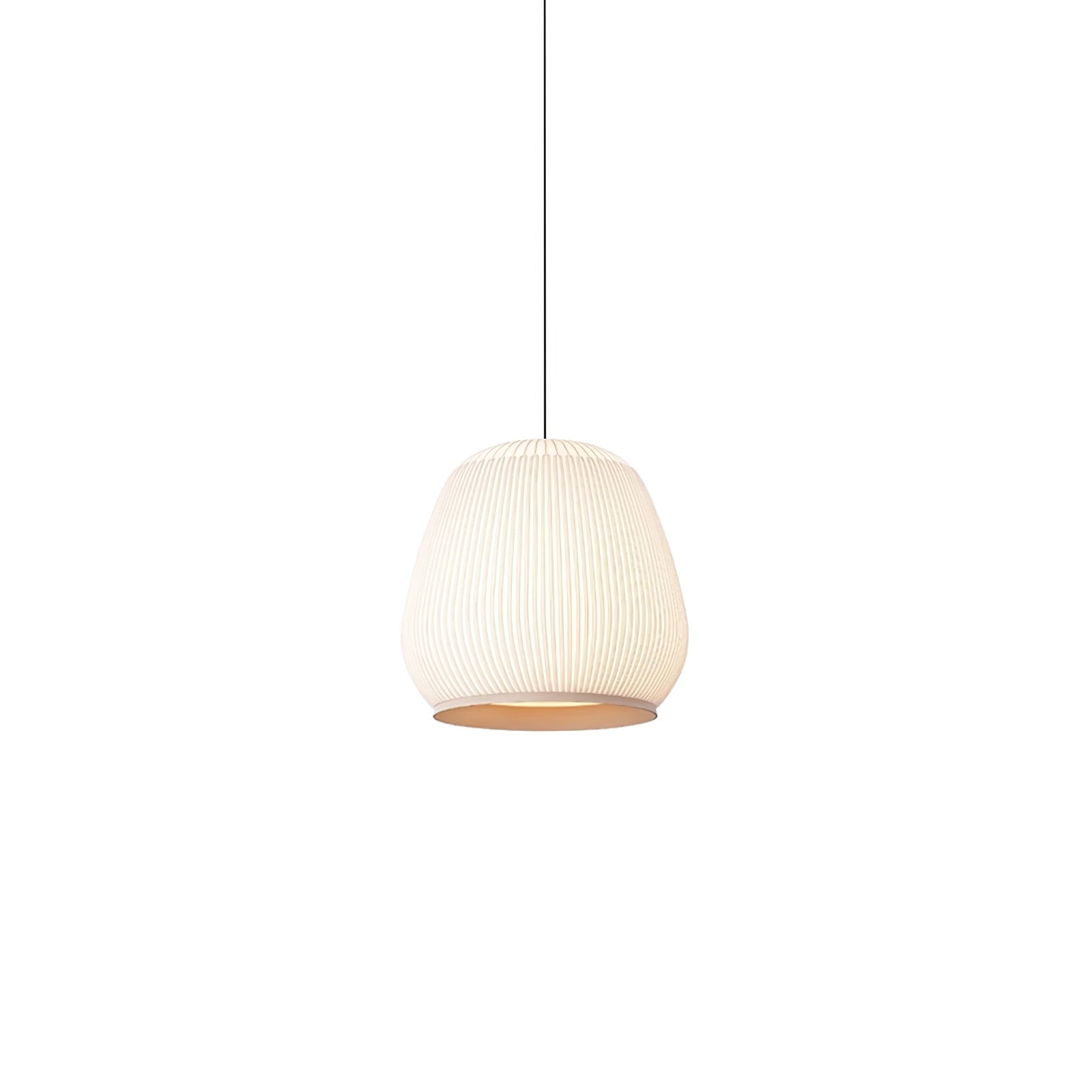 Blythe Minimalist Fabric Pendant Light-Neutral Decor