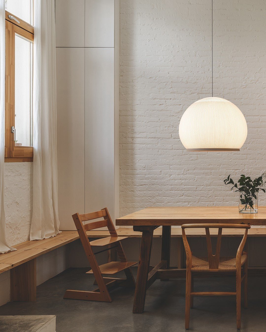 Blythe Minimalist Fabric Pendant Light-Neutral Decor