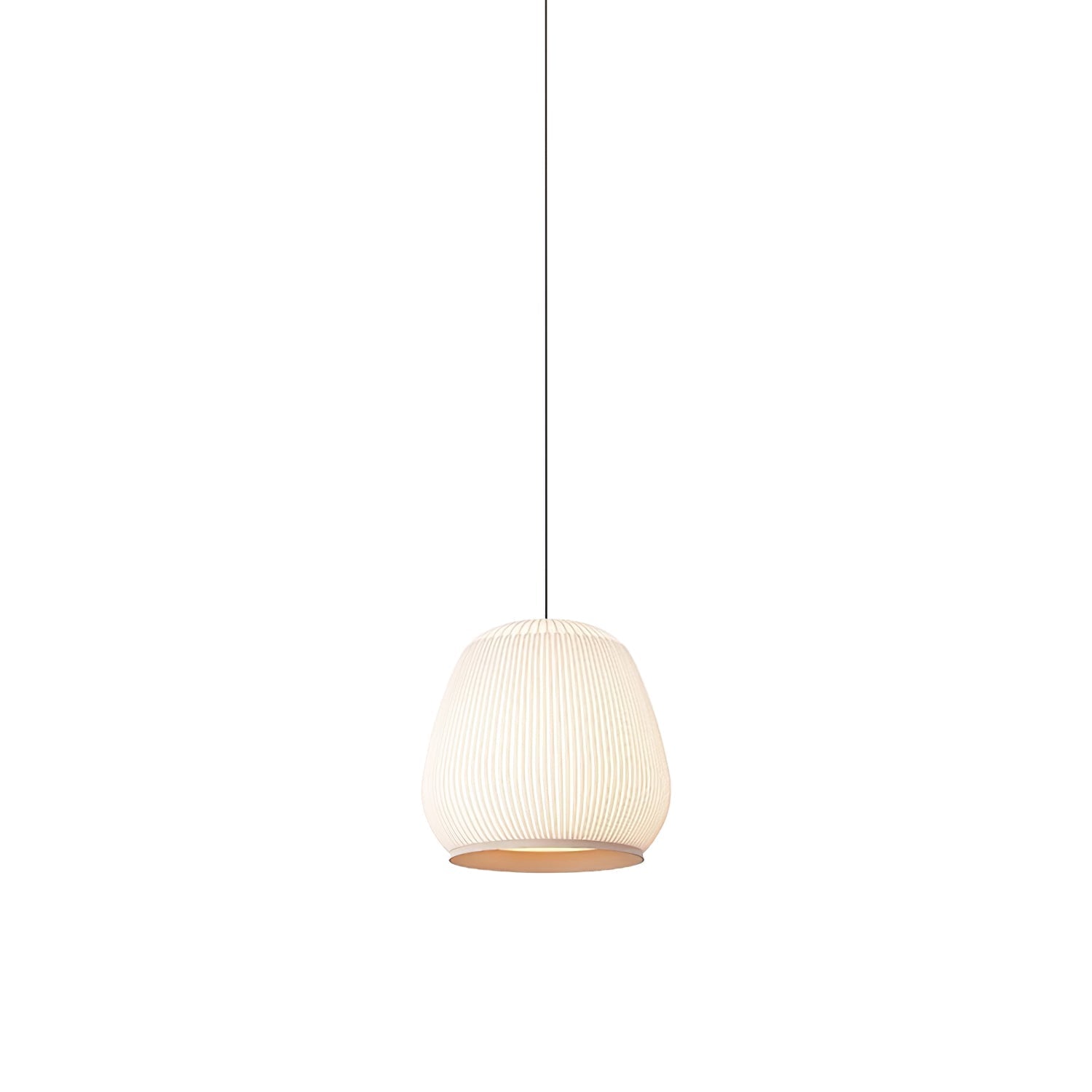 Blythe Minimalist Fabric Pendant Light-Neutral Decor