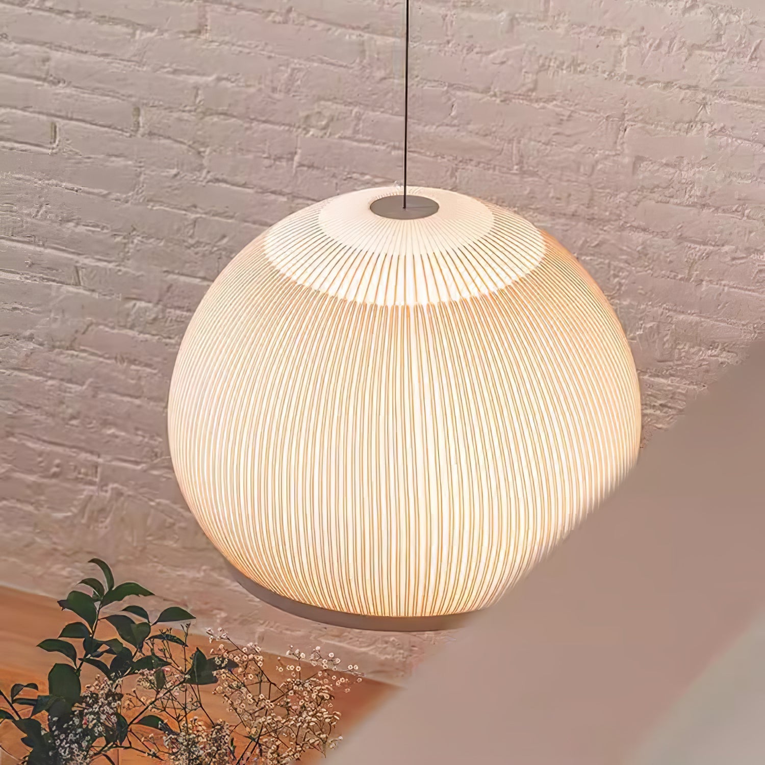 Blythe Minimalist Fabric Pendant Light-Neutral Decor