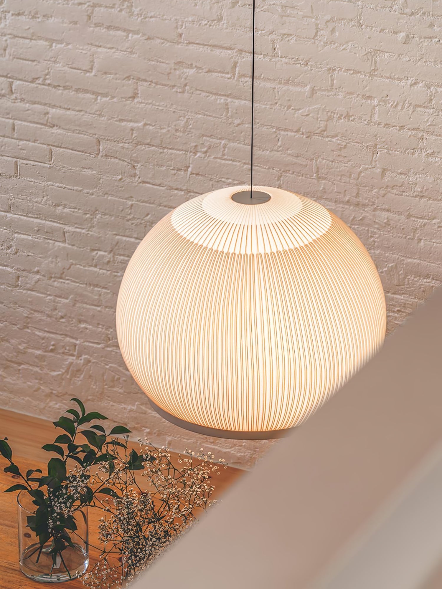 Blythe Minimalist Fabric Pendant Light-Neutral Decor