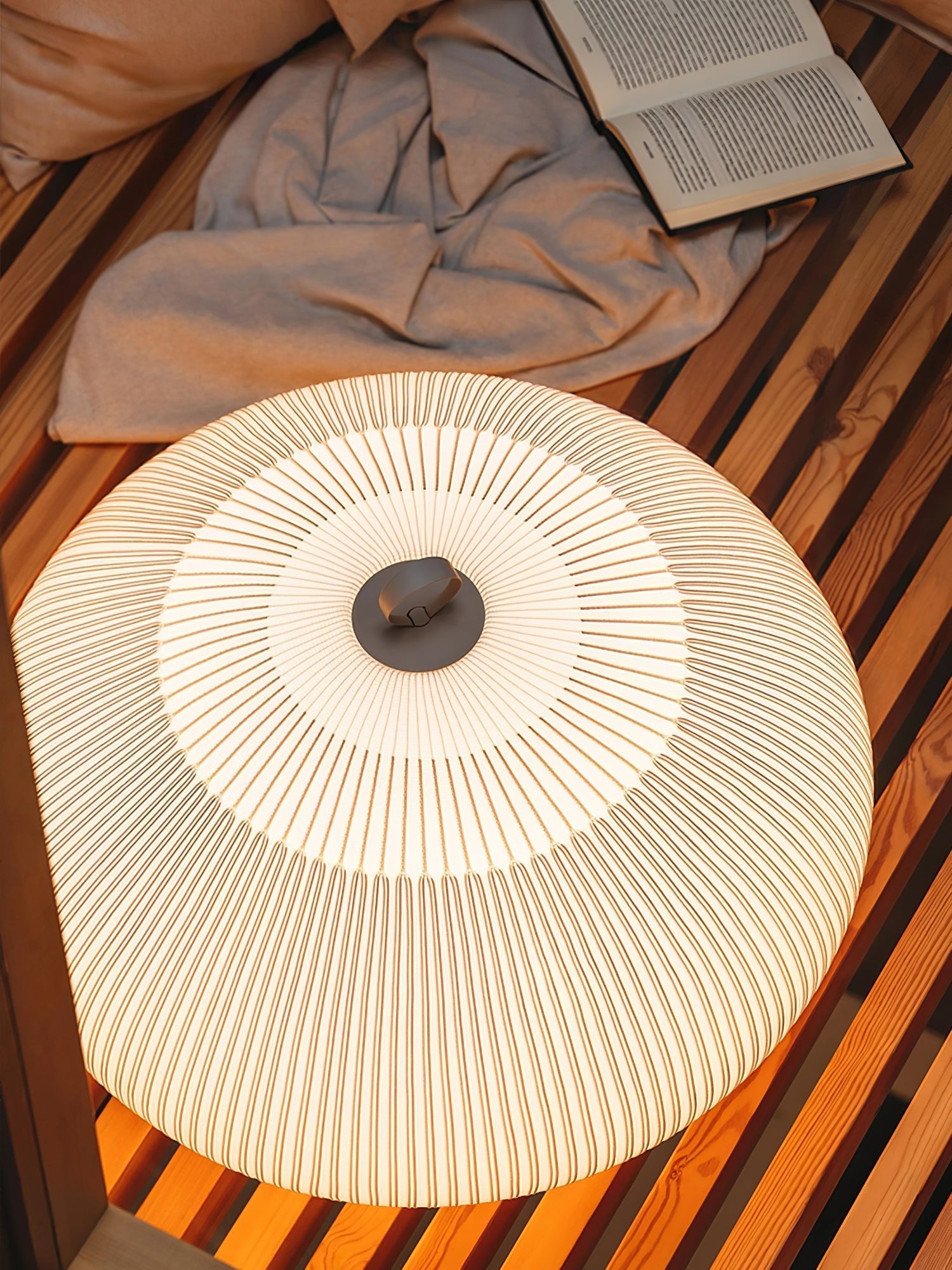 Nancy Modern Fabric Table Lamp-Neutral Decor