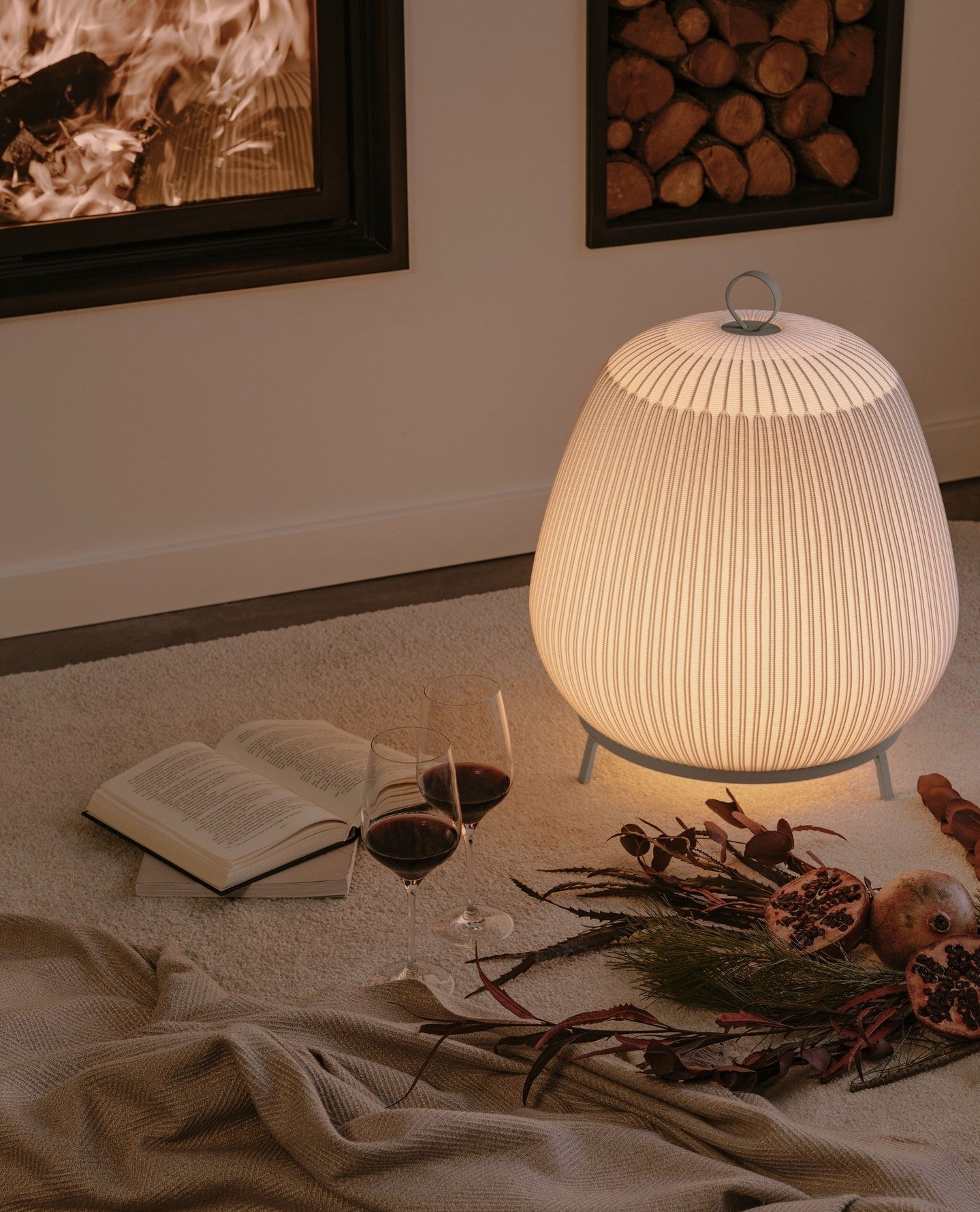 Nancy Modern Fabric Table Lamp-Neutral Decor