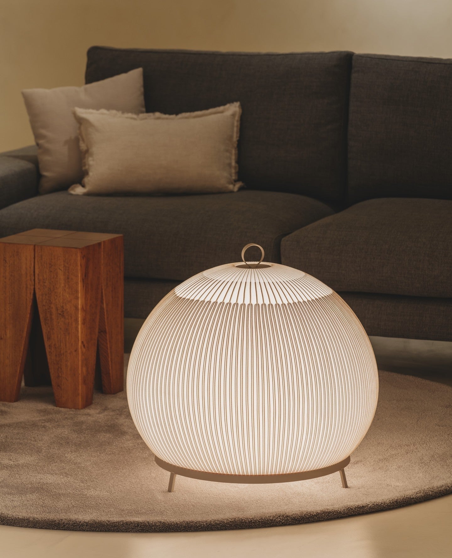 Nancy Modern Fabric Table Lamp-Neutral Decor