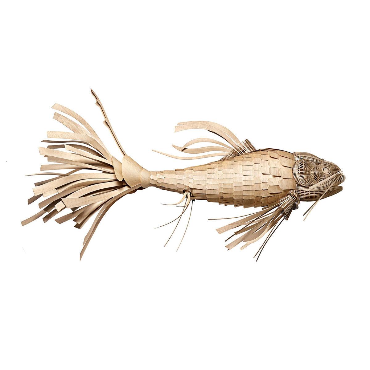 Faelor Chandelier Wooden Fish Handmade-Neutral Decor