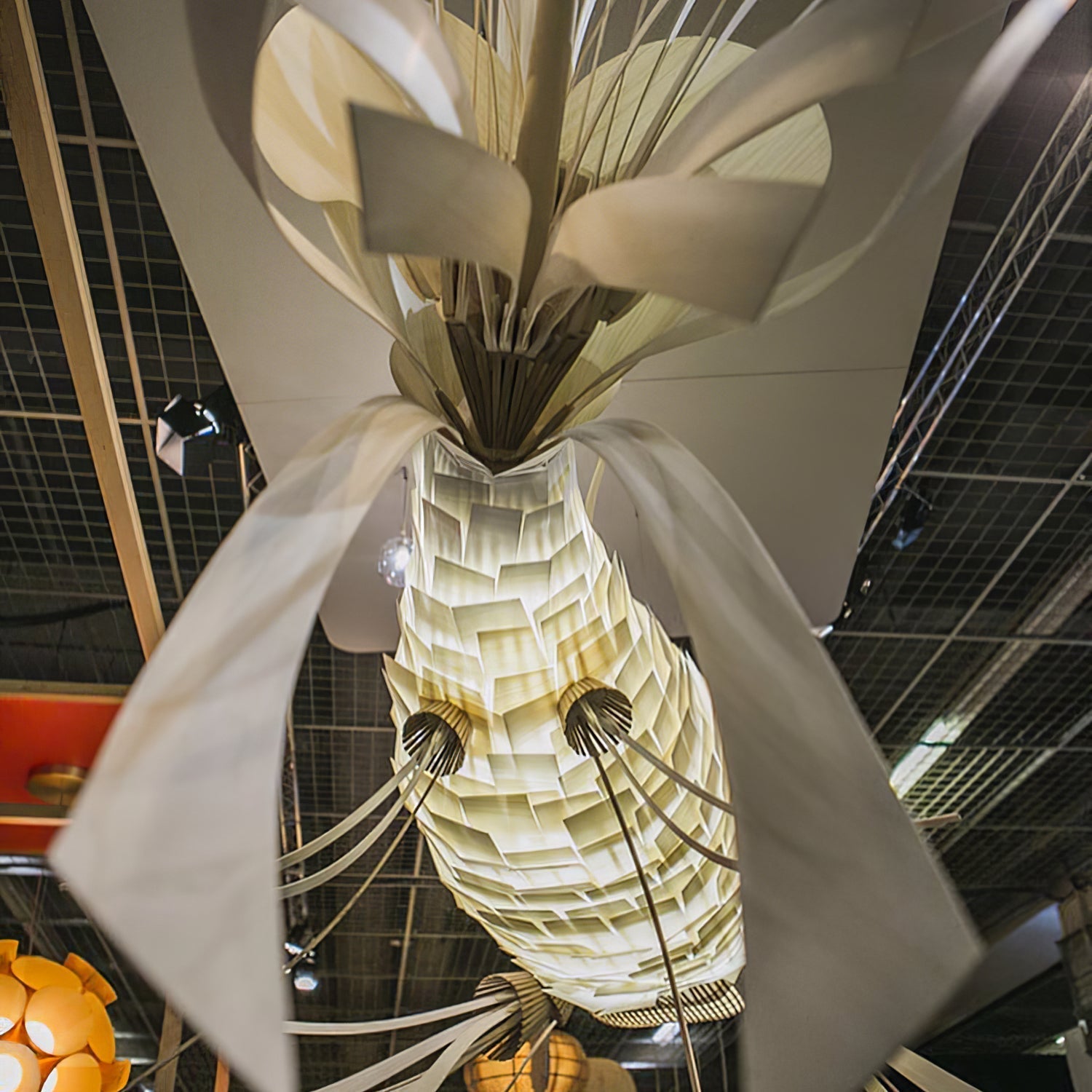 Koi Wood Chandelier