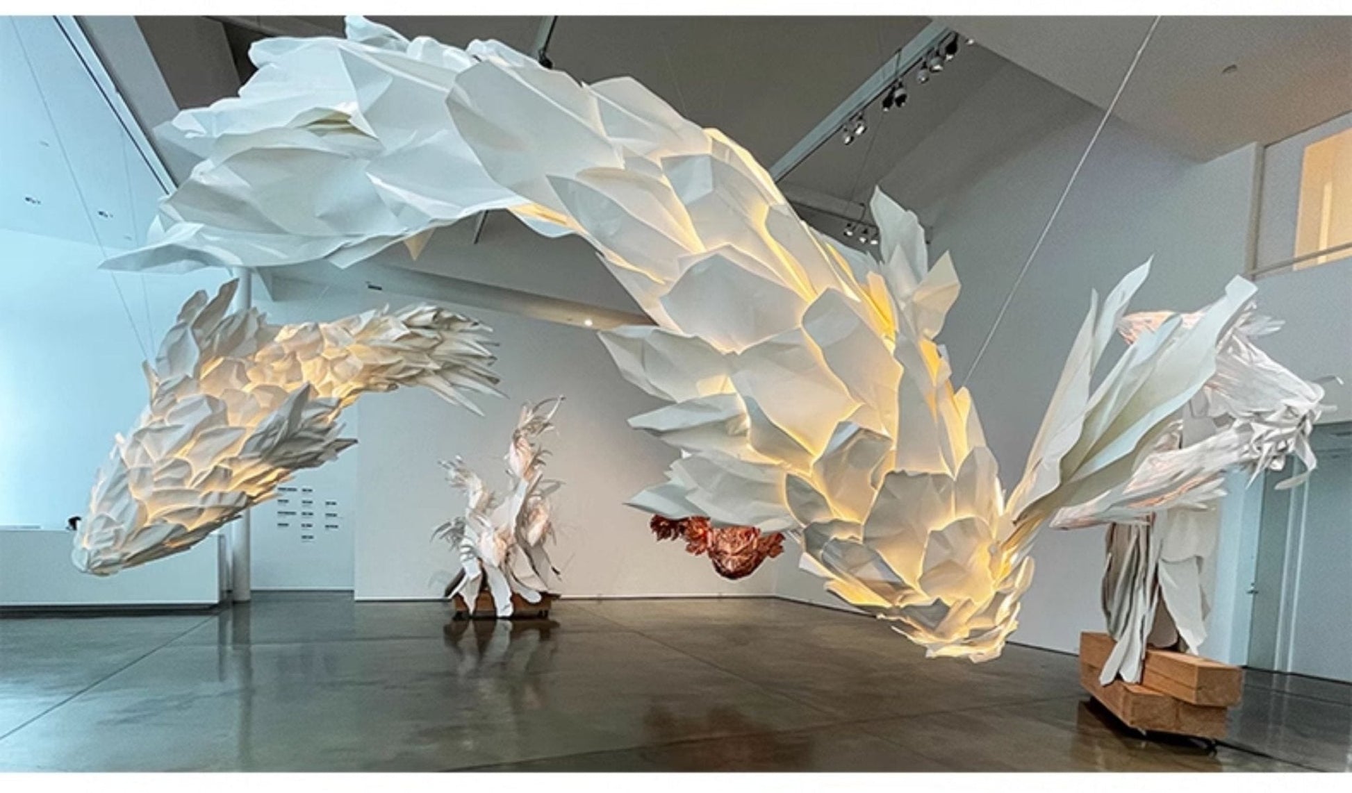Koi Fish Inspired Chandelier-Neutral Decor