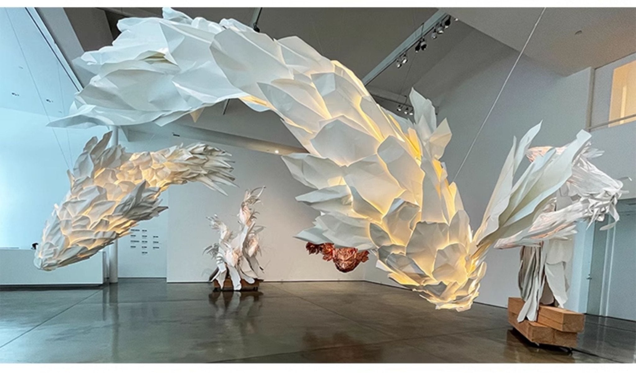 Koi Fish Inspired Chandelier-Neutral Decor