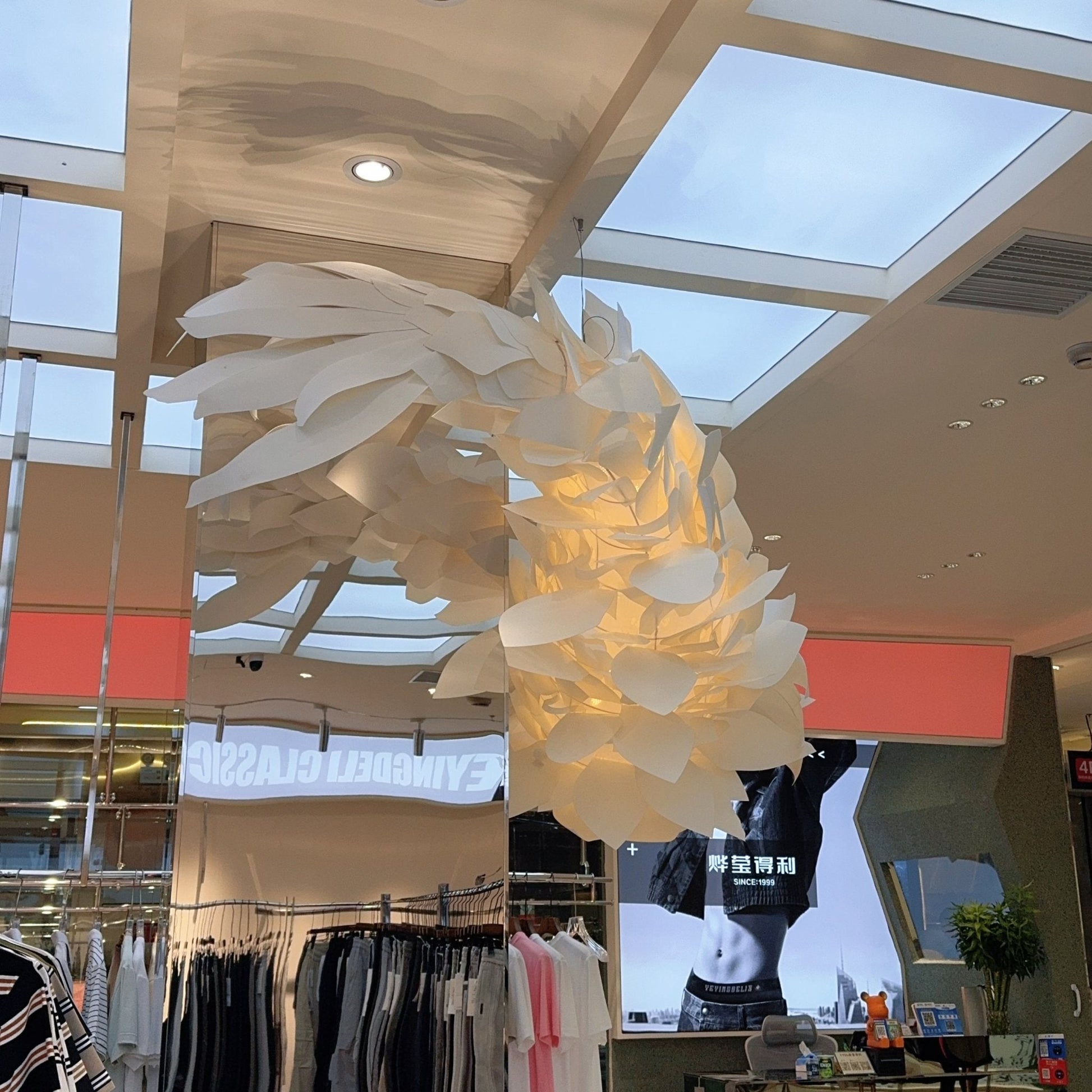 Koi Fish Inspired Chandelier-Neutral Decor
