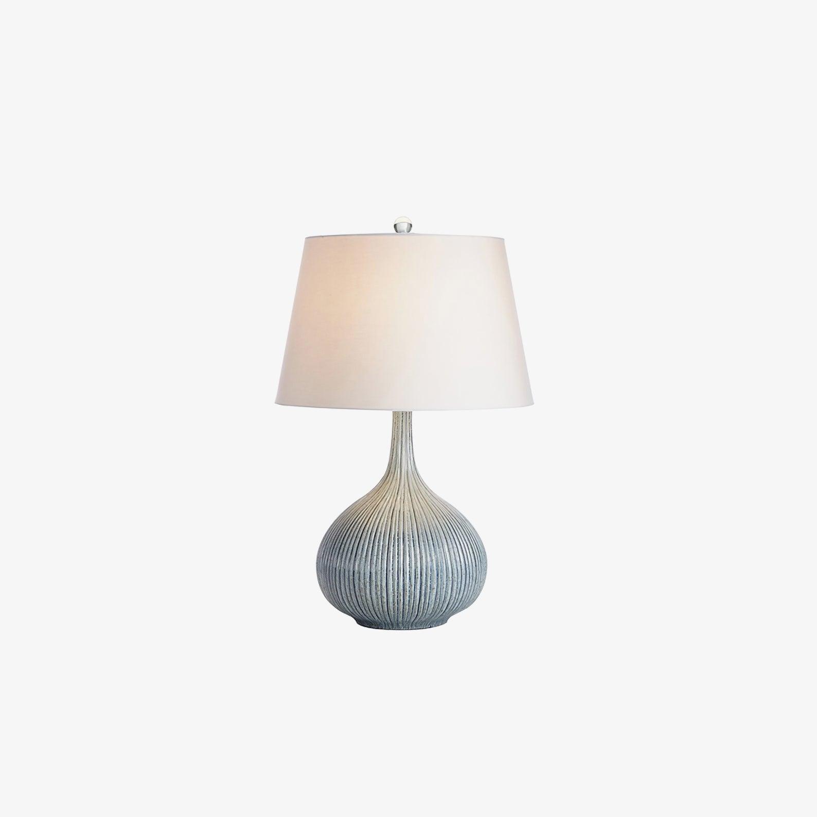 Deyra Ceramic Fabric Table Lamp-Neutral Decor