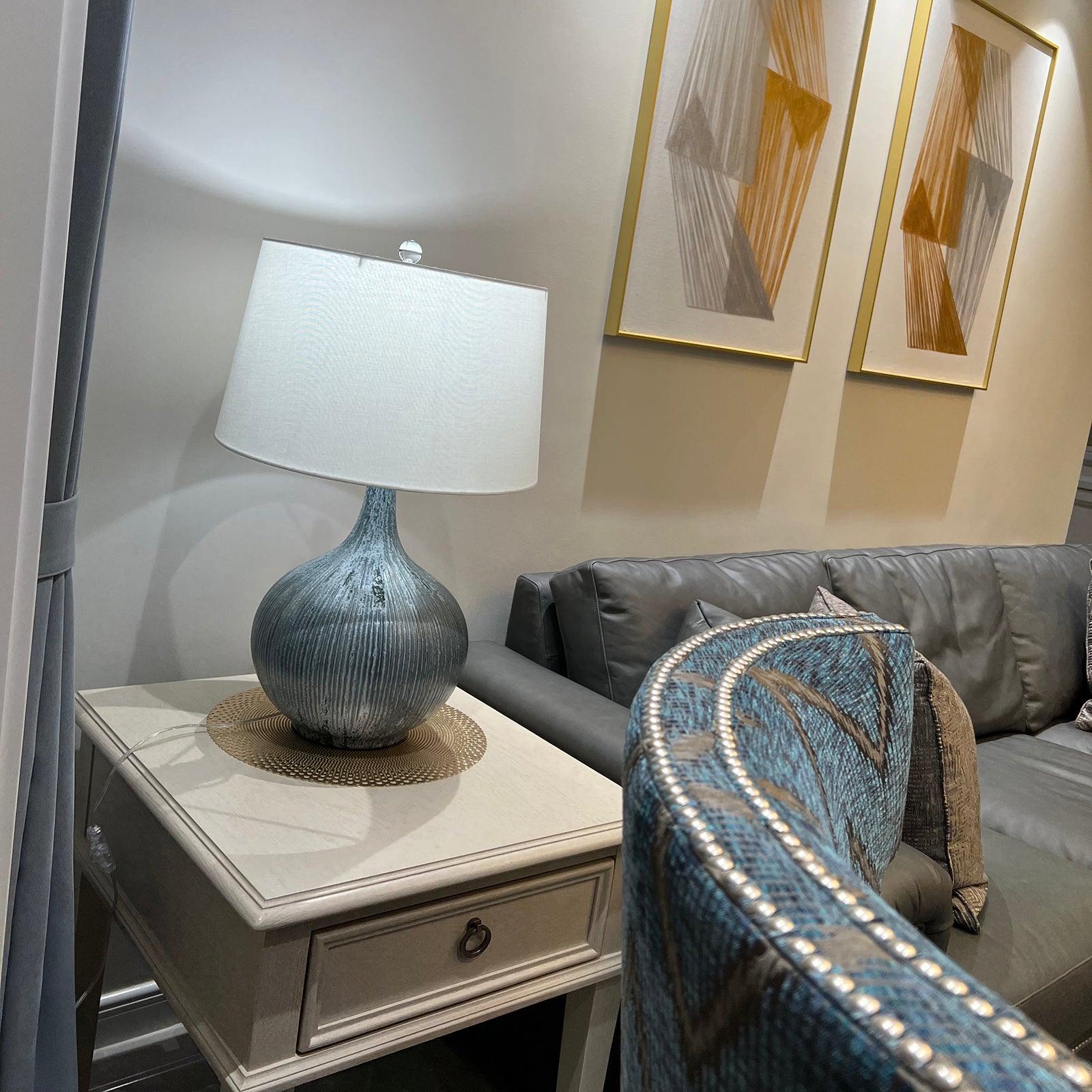 Deyra Ceramic Fabric Table Lamp-Neutral Decor