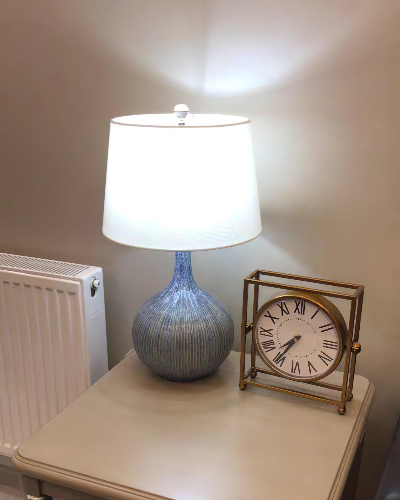 Deyra Ceramic Fabric Table Lamp-Neutral Decor