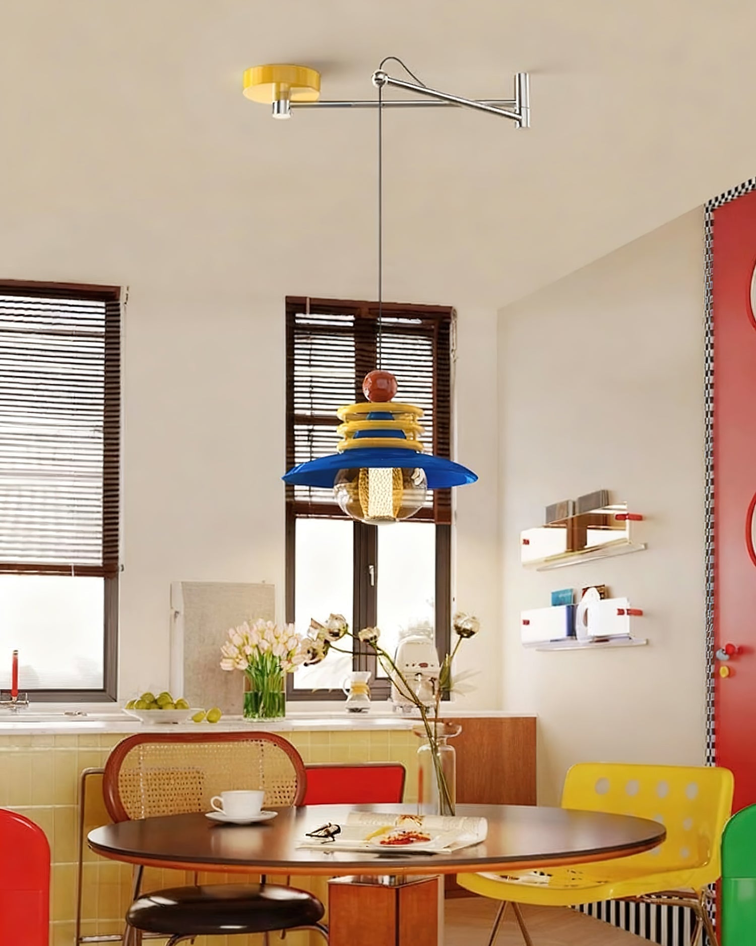 Marcella Swing Arm Pendant Lamp