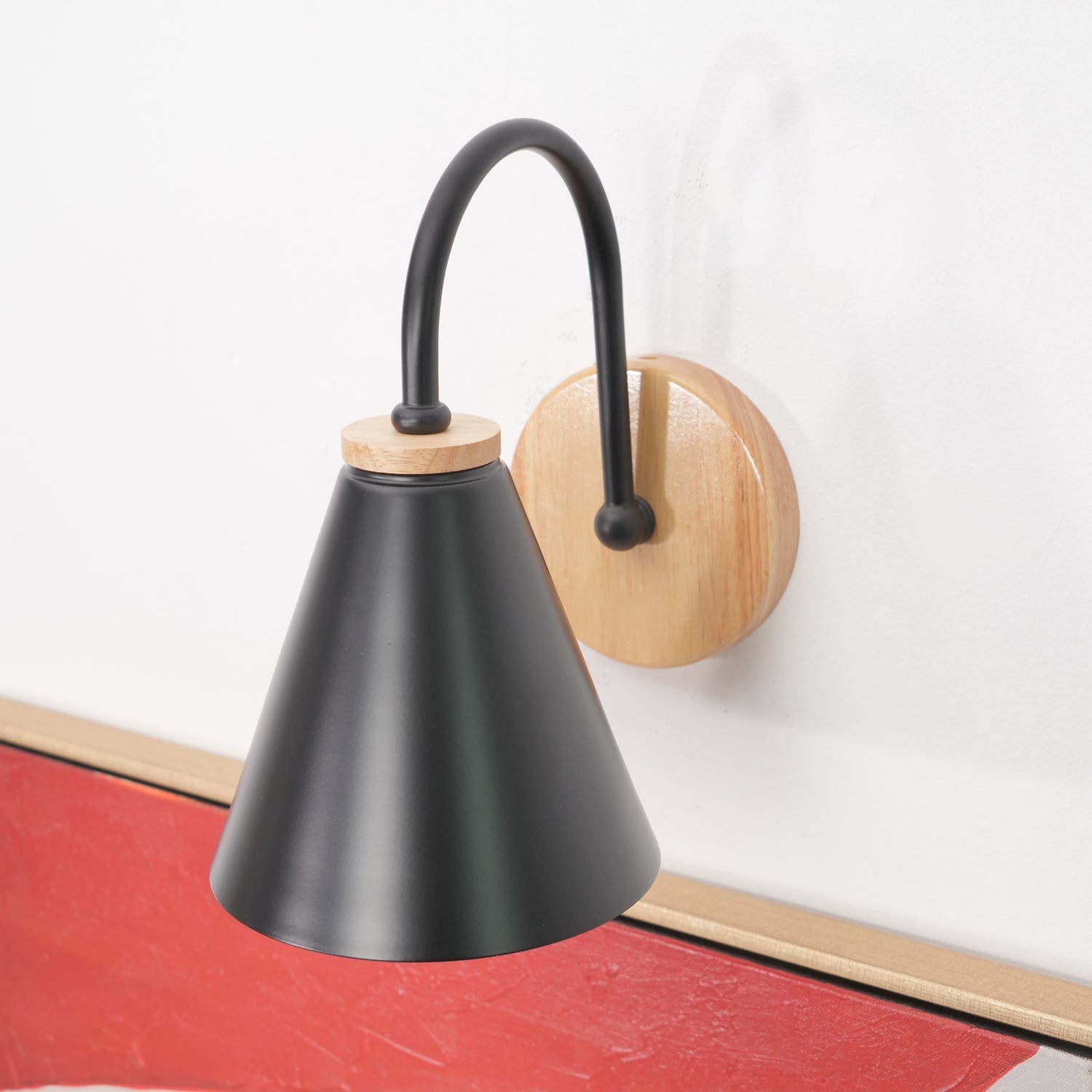 Calvor Unique Classic Wooden Wall Lamp-Neutral Decor