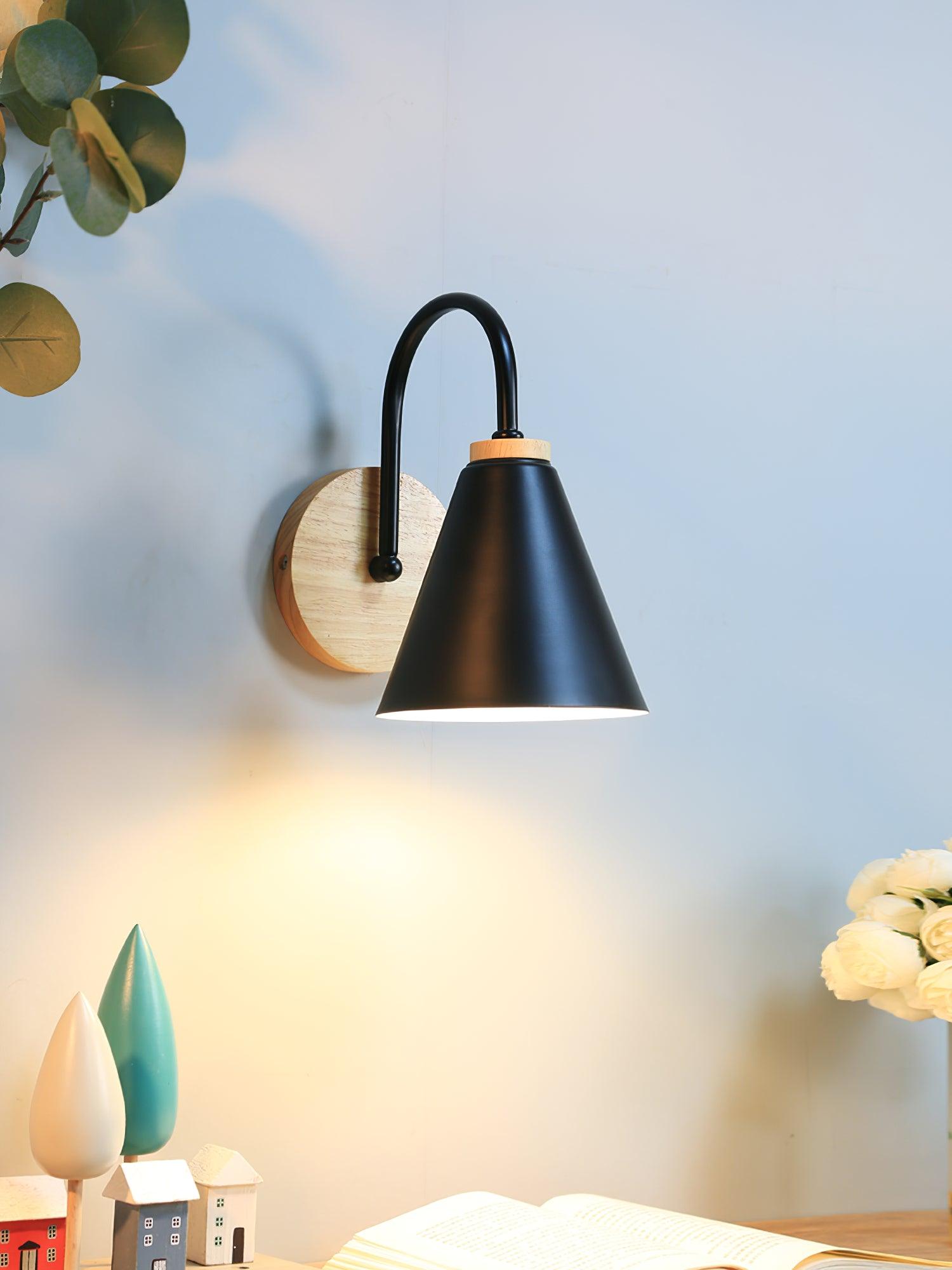 Calvor Unique Classic Wooden Wall Lamp-Neutral Decor