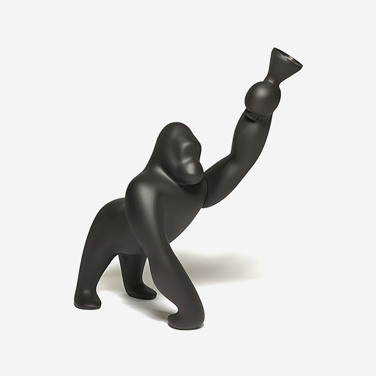 Zasolil Artistic Resin Gorilla Floor Lamp-Neutral Decor