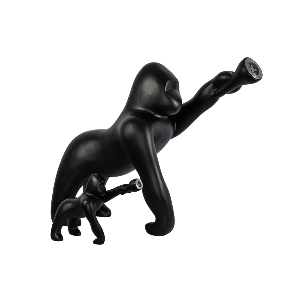 Zasolil Artistic Resin Gorilla Floor Lamp-Neutral Decor
