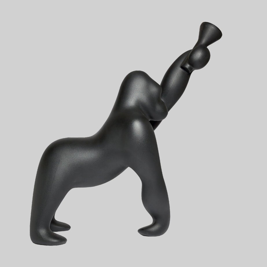 Zasolil Artistic Resin Gorilla Floor Lamp-Neutral Decor