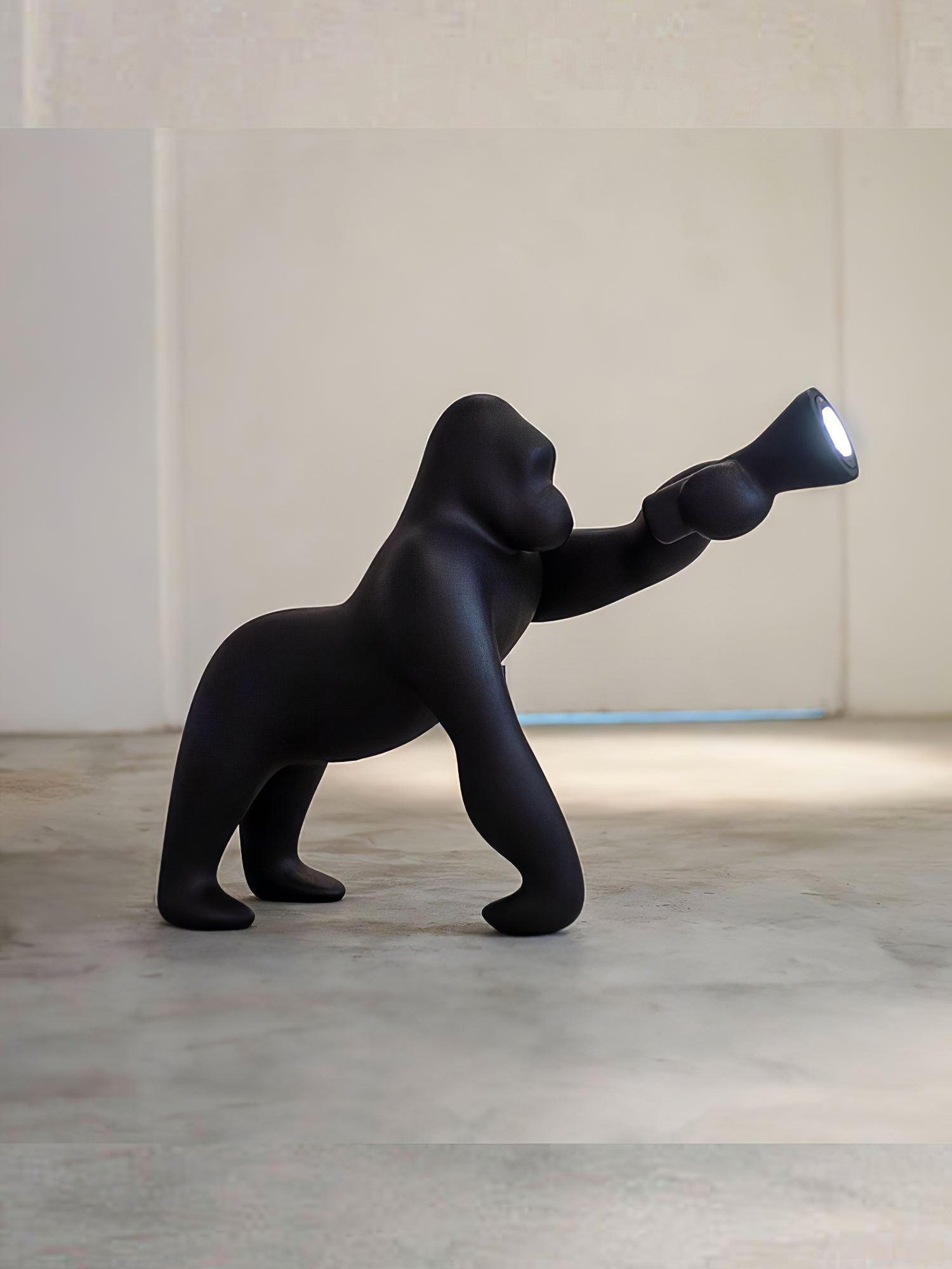 Zasolil Artistic Resin Gorilla Floor Lamp-Neutral Decor